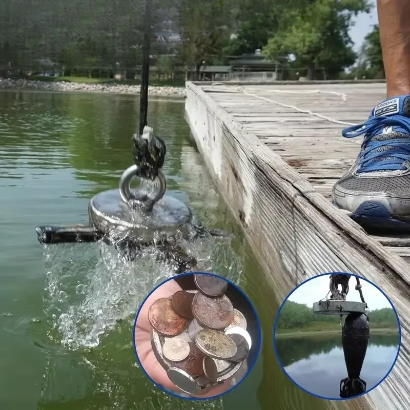 Ultimate Dual-Sided Magnet Fishing Kit with Durable Carrying Case