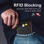 Men’s Slim RFID Wallet | Leather Card Holder | Black