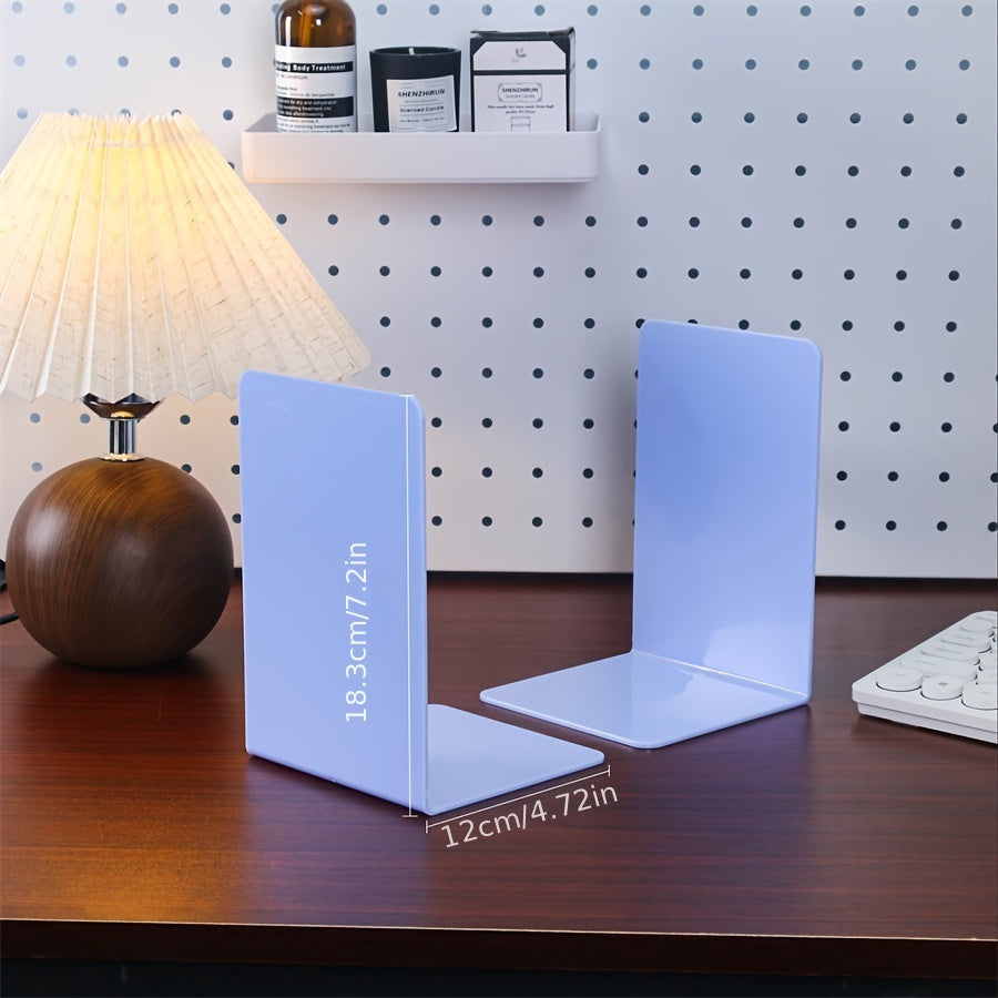 ClearStand - Elegant Transparent Bookends Set of 2
