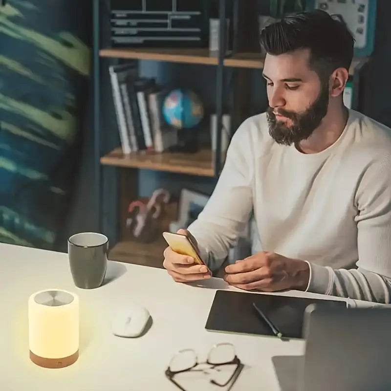 Dimmable LED Night Light with Modern Design and Color Change