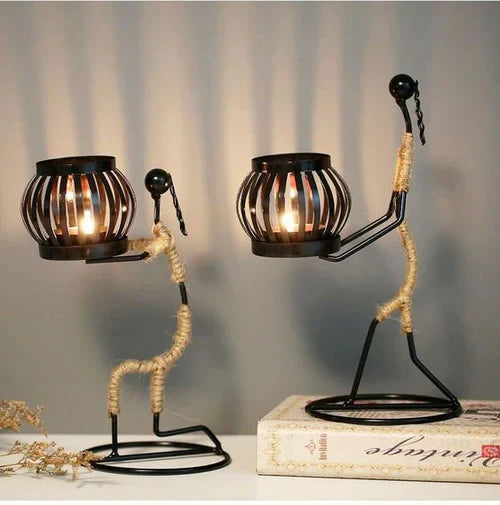 Retro & Stylish Candle Holder - VintageMan