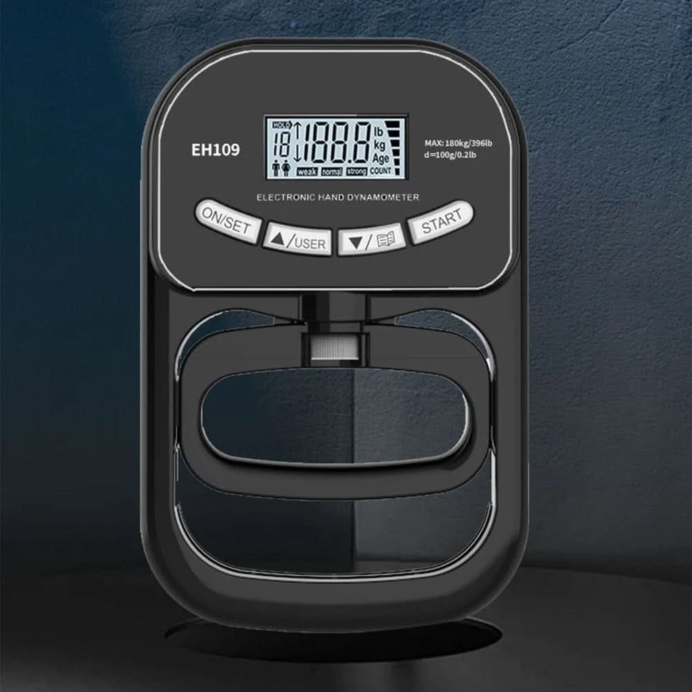 Precise hand-held measuring device for grip force measurement up to 120 kg