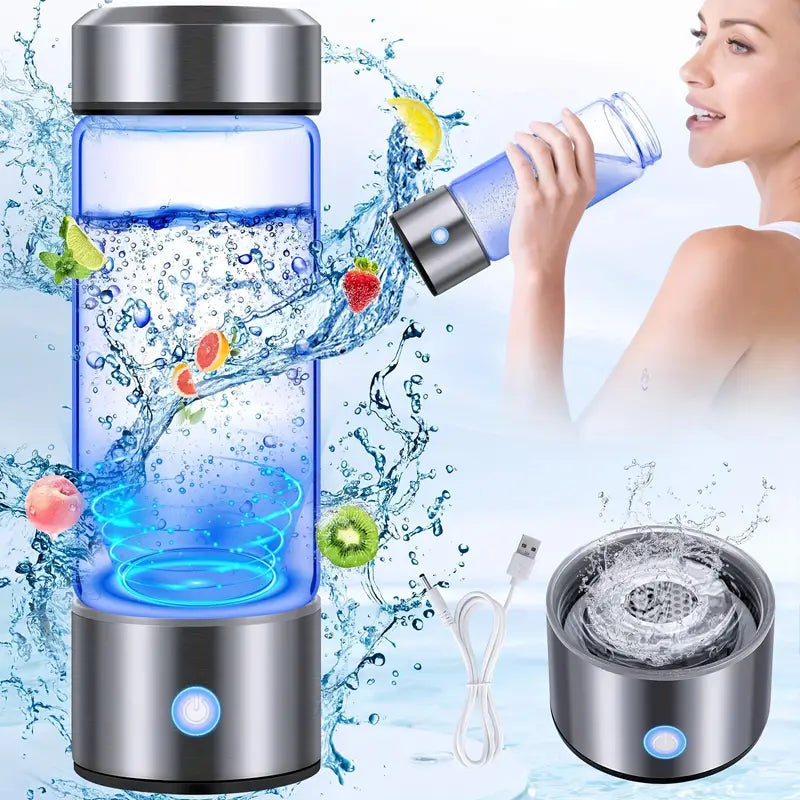 Rechargeable Alkaline Water Bottle - Hydrogen-Enriched Water