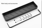 ALUMAX – Black Aluminum Corner Shelf without Drilling