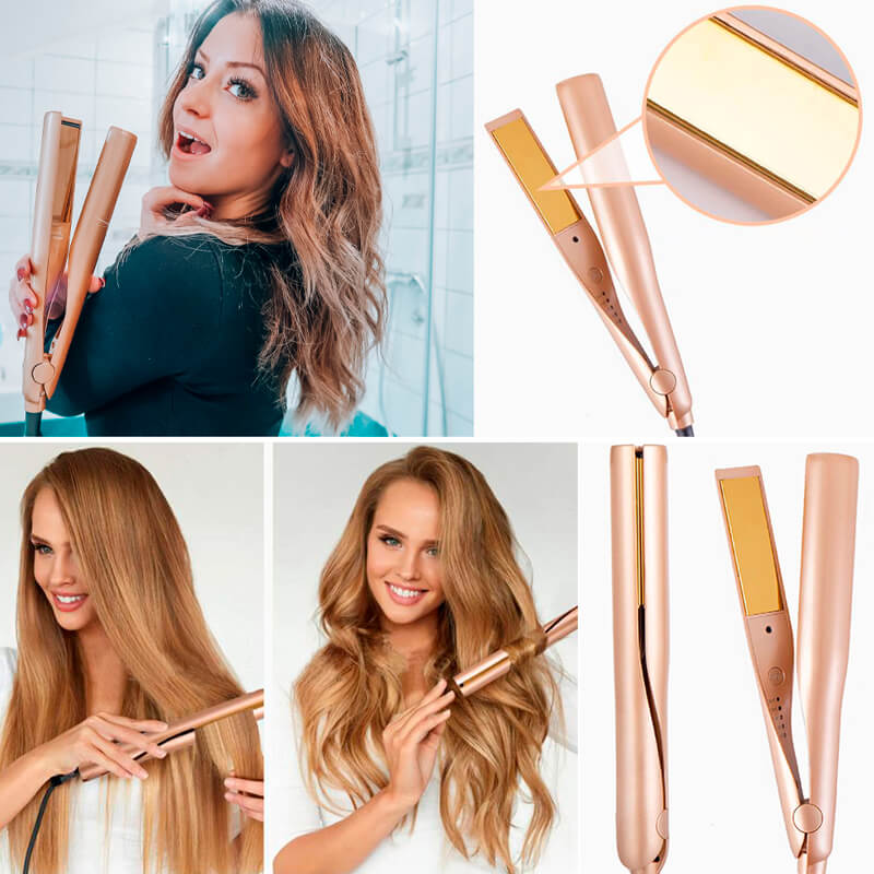WaveLuxe Pro – One device. Straight. Curly. Perfectly styled.
