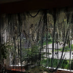 Halloween Fabric Black Polyester Hanging Decoration