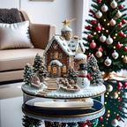 GingerGlow - Festive ginger house in acrylic with a charming snowman