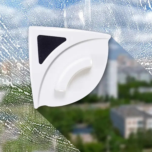 Magnetic Window Cleaner — double-sided glass cleaning device with safety lock