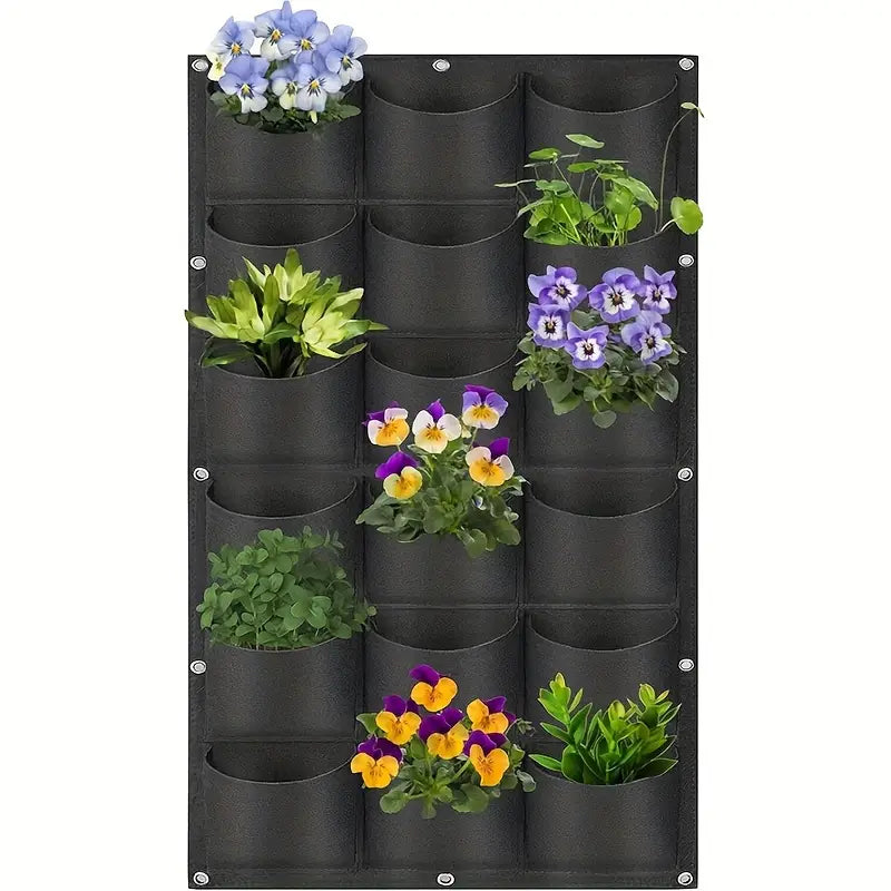 Felt Plant Bag for Vertical Wall Mounting – Three-dimensional, Non-woven Plant Bag