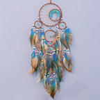Turquoise Tree of Life Feather Dreamcatcher