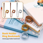 Metal Thumb Ring Bookmark｜One-Handed Page Holder for Effortless Reading