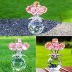 Eternal Crystal Artificial Rose Bouquet – Everlasting Romantic Gift for Valentine’s Day, Anniversaries, Christmas, Mother's or Father's Day