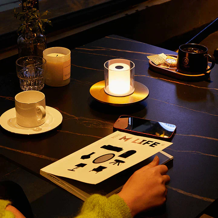 The elegance of a candle in a modern edition