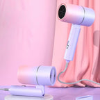 Foldable hairdryer with ion technology for shiny hair