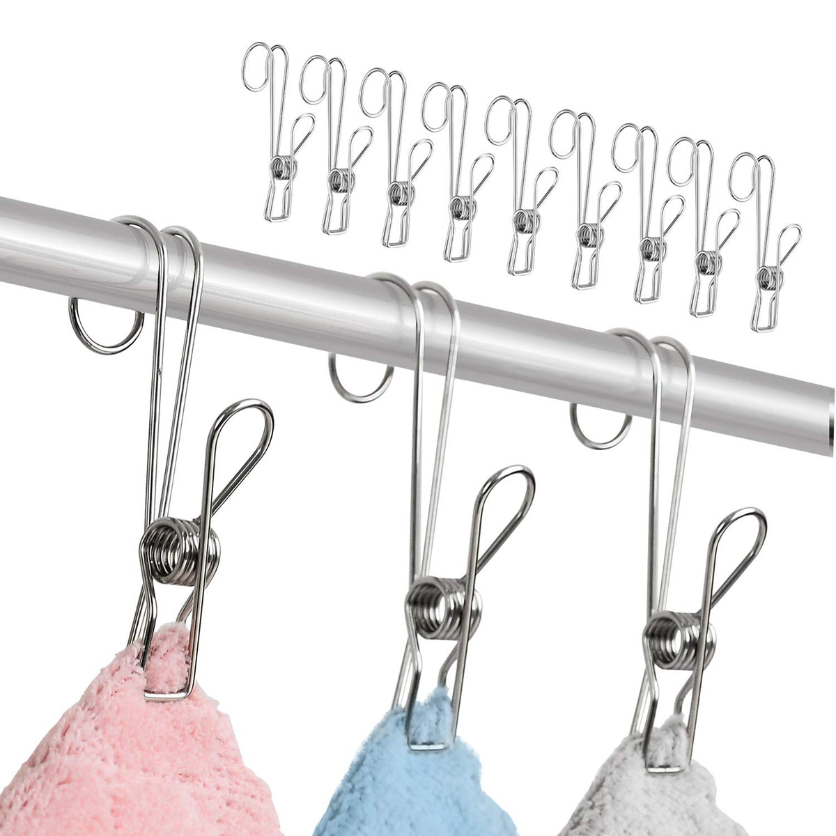 Stainless Steel Hanging Clip with Hook