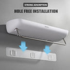Wall-Mounted Shower Storage Rack Without Drilling – With Towel Holder & Drain Holes