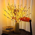 Battery-operated adjustable LED branch decoration string lights