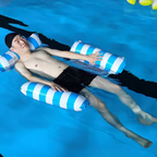 Inflatable Water Hammock Recliner Pool Float Lounge Bed