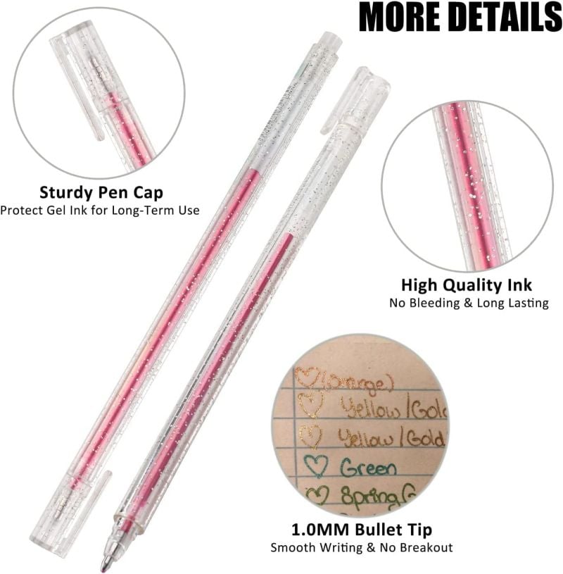 Sparkle Joy Gel Pens – Smooth Glitter Ink for Precise Artwork