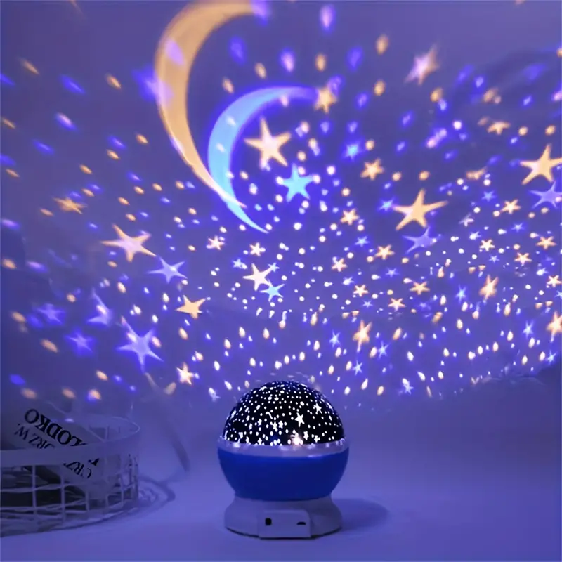 Star Projector Nightstand Lamp - Luna