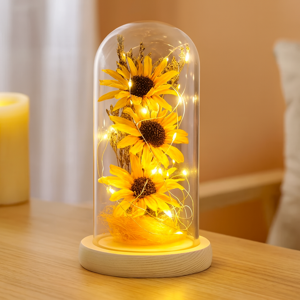 ShineBloom - Comfortable sunflower lamp that illuminates and calms every room.