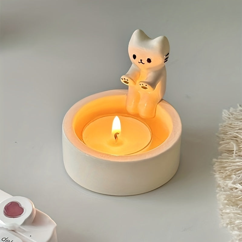 CharmingCat - Playful Resin Candle Drawer for Organization