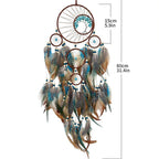 Turquoise Tree of Life Feather Dreamcatcher
