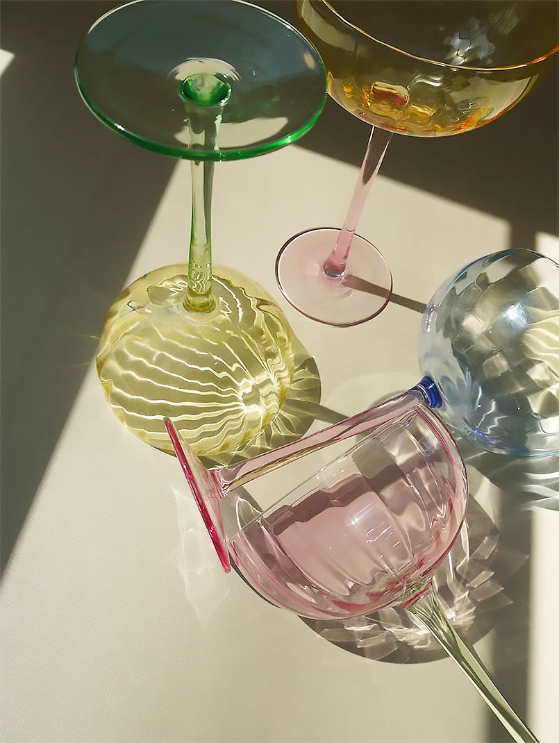 Colored Pumpkin Glassware