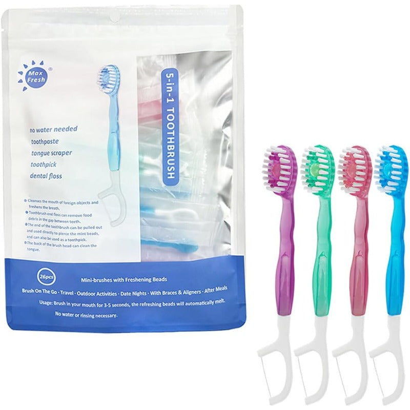 5-in-1 Portable Travel Toothbrush