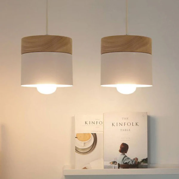 Wooden Design Pendant Light Children's Room Reading Corner