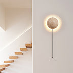 Cream wall lamp in Scandinavian style providing cozy light and elegant simplicity