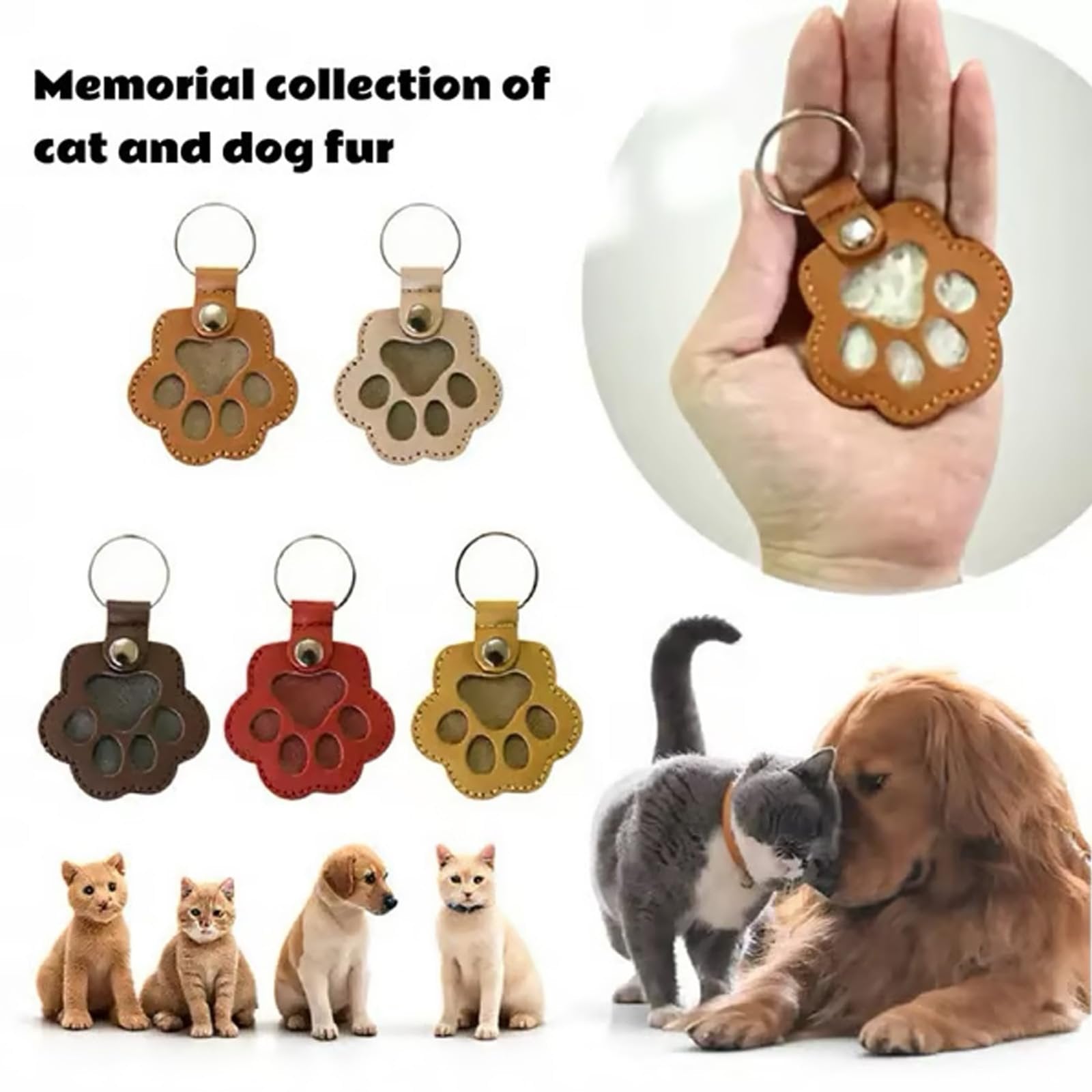Memorial keychain for pets
