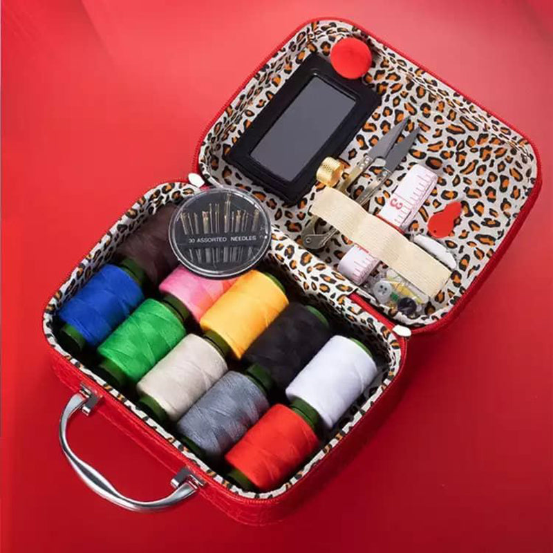 Household Sewing Box Set Mini Suitcase