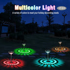Solar Garden Lamp with Color Change – LED Garden Lighting for Outdoor Use with Flower Pattern