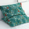 Coral Floral Cotton Pillow Sham – Breathable & Reversible