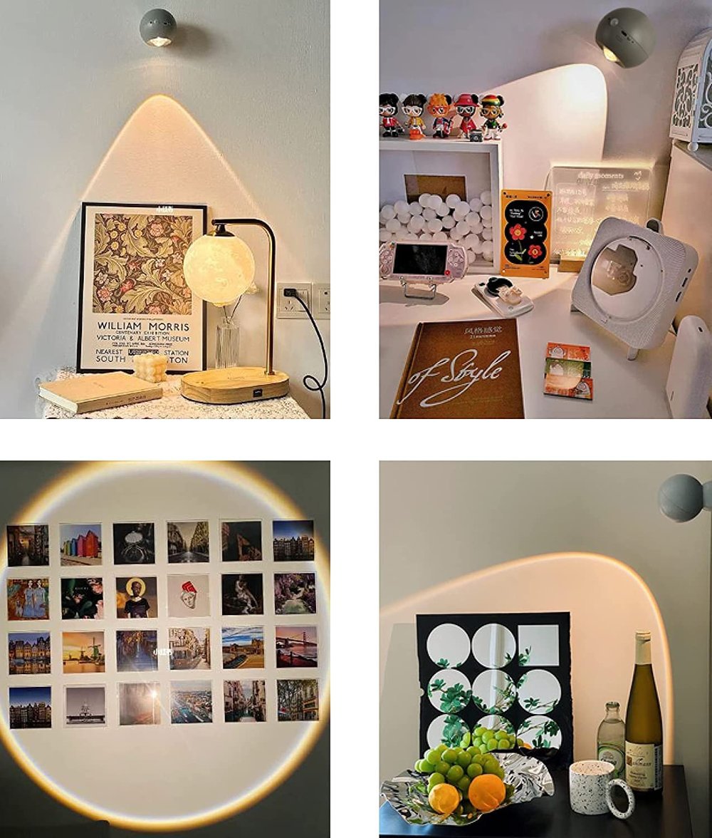 Sunset Glow Wall Light — Rechargeable Dimmable Mood Lighting