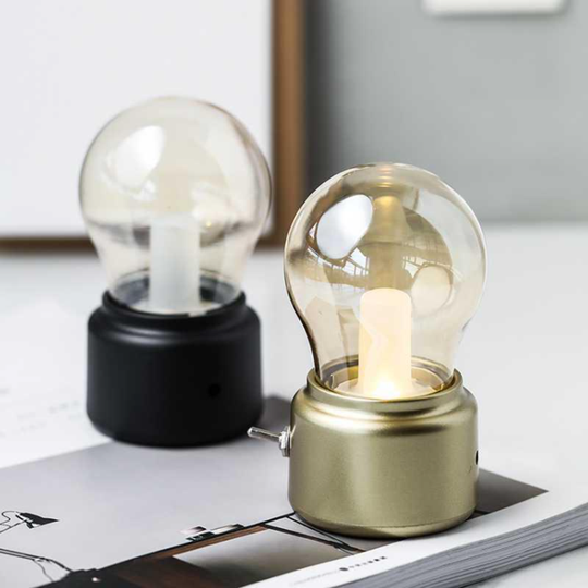 Vintage LED Bulb Shape Mini Lamp