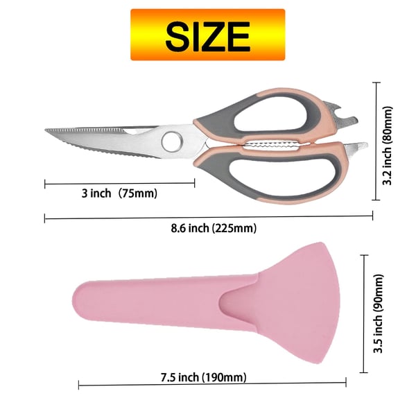 ChefSecret – 5-in-1 multifunctional kitchen scissors for easy cutting