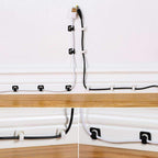 Cable Cord Wire Line Organizer - Plastic Clips Ties Fixer Fastener Holder