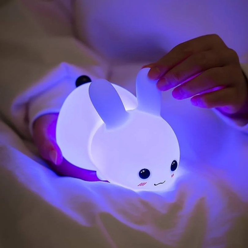 Bunnilo Kids Night Light Bunny | Gentle Sleep Light | Child Safe & Energy Saving