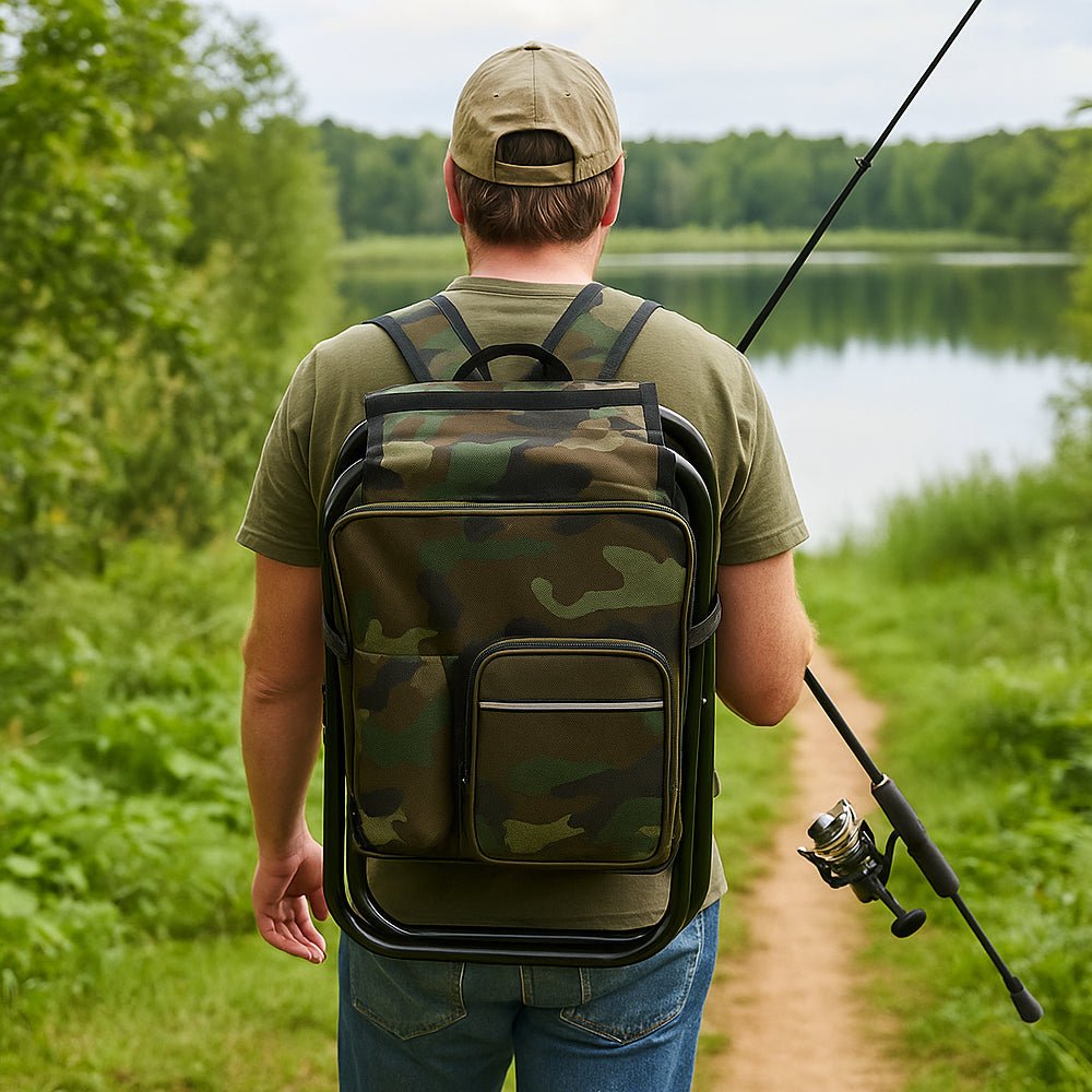 Camochair Pack – 3-in-1 Backpack, Cooler & Folding Chair for Outdoor Adventures