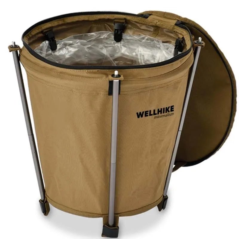 Camptrash AM – Foldable Outdoor Trash Can with Waterproof Lining