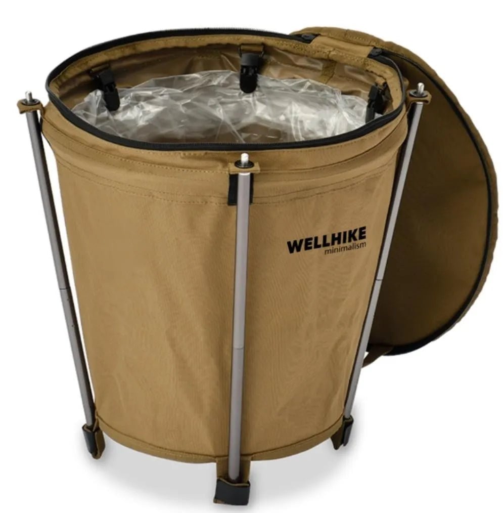 Camptrash AM – Foldable Outdoor Trash Can with Waterproof Lining