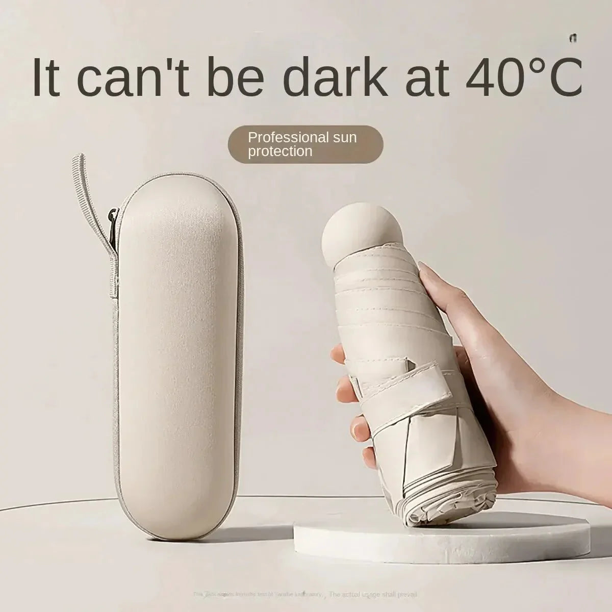 Capbrella Compact Umbrella – Ultra-Light Capsule Design for Stylish, Space-Saving Rain Protection