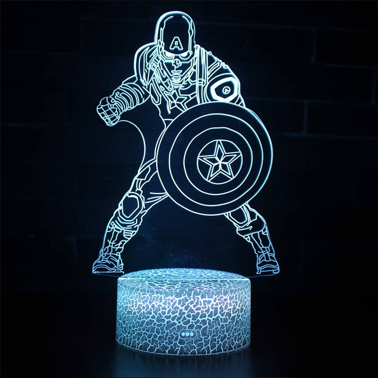 3D Lamp Marvel Captain America Battle