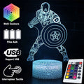3D Lamp Marvel Captain America Battle