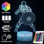 3D Lamp Marvel Captain America Battle