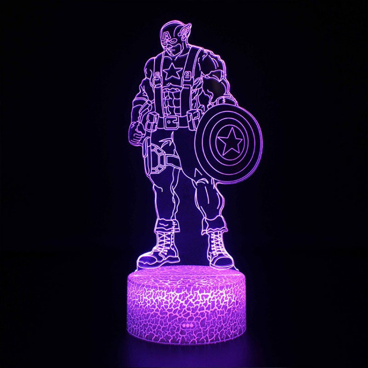 3D Lamp Marvel Captain America