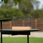 Acrylic Periodic Table Light Display