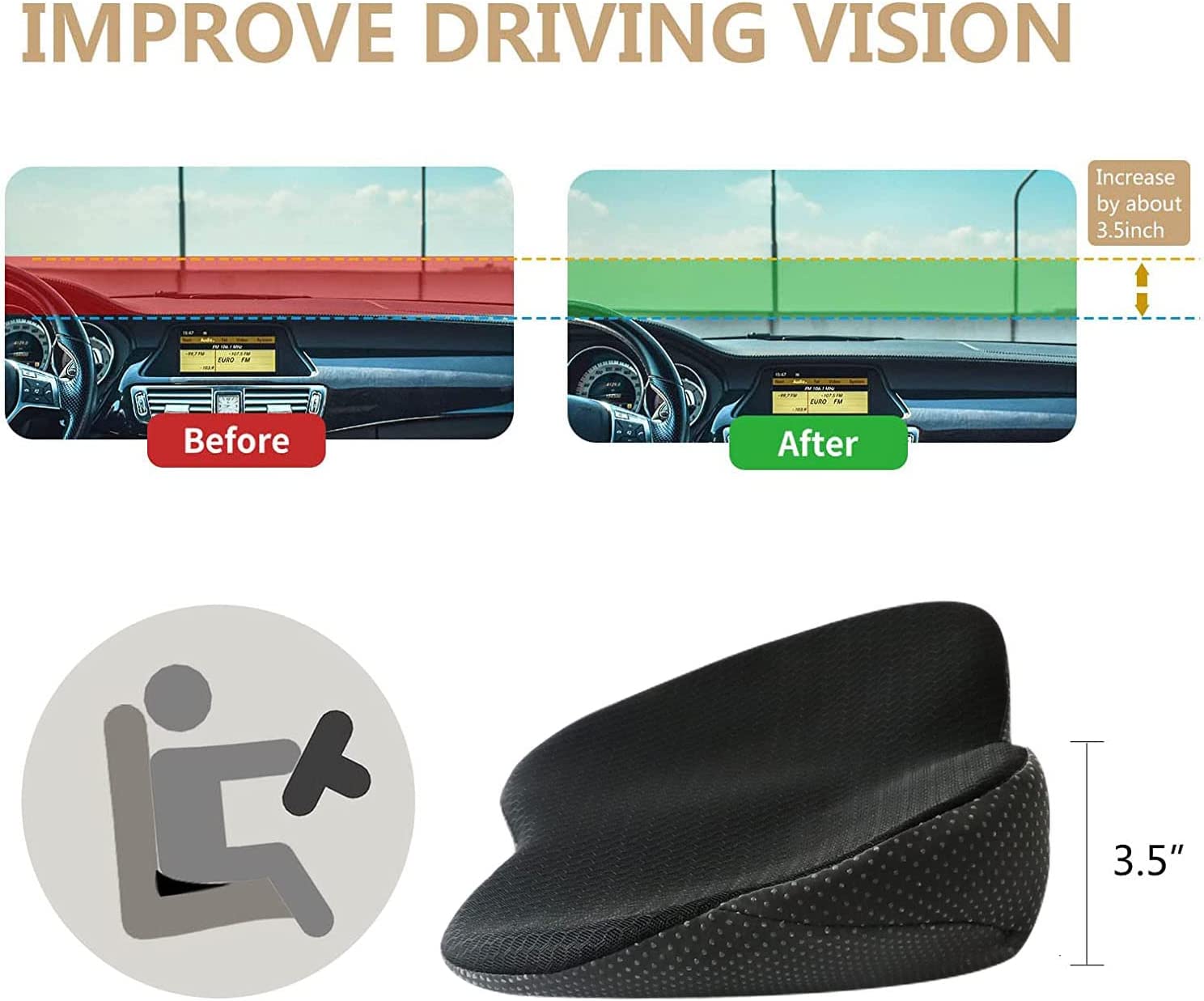 Car seat cushion for Adults